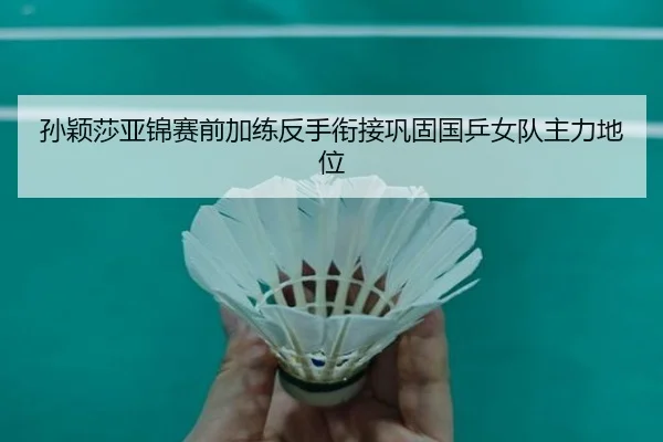 孙颖莎亚锦赛前加练反手衔接巩固国乒女队主力地位